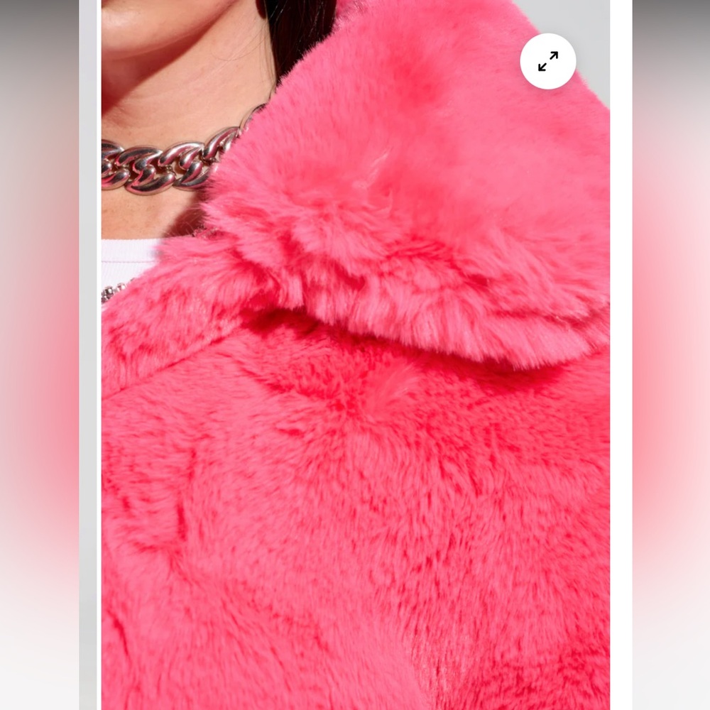 AKIRA NWT FAUX FUR BOMBER IN HOT PINK 💕Size M - Picture 12 of 15